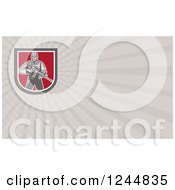 Clipart Of A Gray Ray Soldier Background Or Business Card Design Royalty Free Illustration