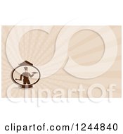 Clipart Of A Chef Background Or Business Card Design Royalty Free Illustration
