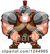 Poster, Art Print Of Brute Muscular Centurion Grinning