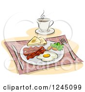 Poster, Art Print Of English Breakfast With Coffee