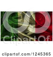 Poster, Art Print Of 3d Dark Crumpled Italian Flag