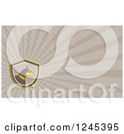 Clipart Of A Ray Doberman Background Or Business Card Design Royalty Free Illustration
