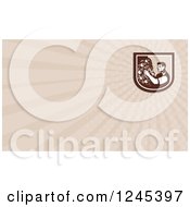 Clipart Of A Ray Horticulturist Background Or Business Card Design Royalty Free Illustration