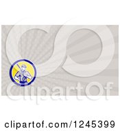 Clipart Of A Gray Ray Pressure Washer Background Or Business Card Design Royalty Free Illustration