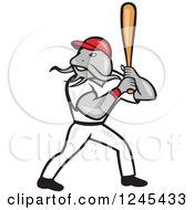 Poster, Art Print Of Baseball Catfish Batting
