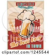 Poster, Art Print Of Always Cold Best Quality The Best Beer In Town Background