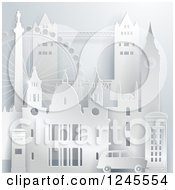 Poster, Art Print Of 3d London Landmark Buildings And Attractions