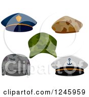Poster, Art Print Of Military And Police Hats
