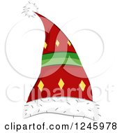 Santa Or Elf Hat With Diamonds