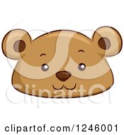 Clipart Of A Bear Animal Hat Royalty Free Vector Illustration