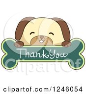Dog Over A Thank You Bone Sign