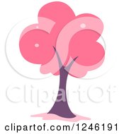 Poster, Art Print Of Tree With Pink Foliage