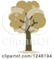 Poster, Art Print Of Tree With Brown Foliage