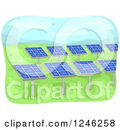Solar Energy Farm With Panels