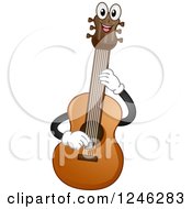 Poster, Art Print Of Happy Acoustic Guitar Playing Itself