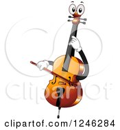 Poster, Art Print Of Cello Character Playing Itself