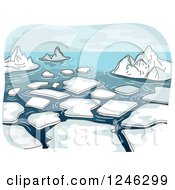 Poster, Art Print Of Landscape Of Melting Ice In The Sea