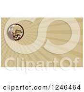 Clipart Of A Ray Photographer Background Or Business Card Design Royalty Free Illustration