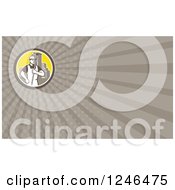 Clipart Of A Ray Window Washer Background Or Business Card Design Royalty Free Illustration by patrimonio
