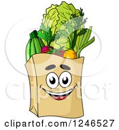 Poster, Art Print Of Paper Grocery Bag Character