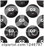 Clipart Of A Seamless Bowling Ball Background Pattern Royalty Free Vector Illustration
