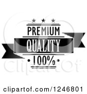 Clipart Of A Premium Quality Label Royalty Free Vector Illustration