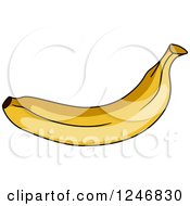 Clipart Of A Banana Royalty Free Vector Illustration