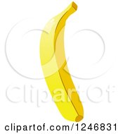 Clipart Of A Banana Royalty Free Vector Illustration