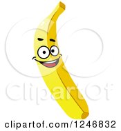 Clipart Of A Banana Character Royalty Free Vector Illustration