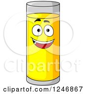 Clipart Of A Juice Or Cocktail Character Royalty Free Vector Illustration