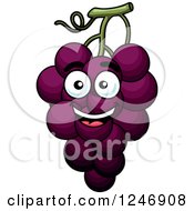 Poster, Art Print Of Purple Grapes Character