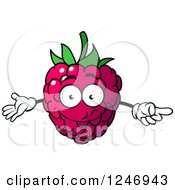 Clipart Of A Raspberry Character Royalty Free Vector Illustration