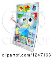 Poster, Art Print Of 3d Smart Phone Sick With A Fever