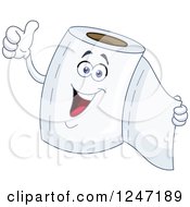 Happy Toilet Paper Character Giving A Thumb Up