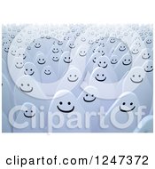 Clipart Of 3d Happy Ghosts Royalty Free Illustration
