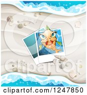 Poster, Art Print Of White Sandy Beach Pictures And Surf Background