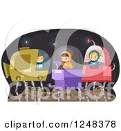 Poster, Art Print Of Clipart Of A   Royalty Free Vector Illustration