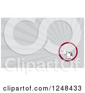 Clipart Of A Carpenter Background Or Business Card Design Royalty Free Illustration