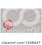 Clipart Of A Maori Mask Background Or Business Card Design Royalty Free Illustration by patrimonio