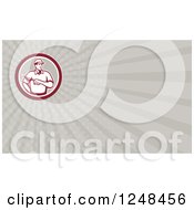 Clipart Of A Plasterer Background Or Business Card Design Royalty Free Illustration