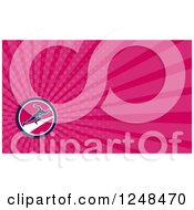 Clipart Of A Runner Background Or Business Card Design Royalty Free Illustration