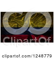 Poster, Art Print Of 3d Crumpled Silky Colombian Flag