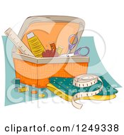Poster, Art Print Of Sewing Basket With Accessories