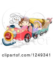 Poster, Art Print Of Childrens Toys On A Train