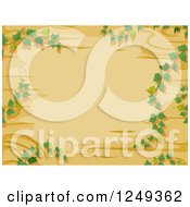 Poster, Art Print Of Wooden Background With Vines