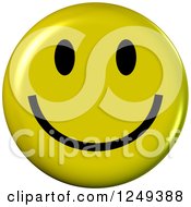 Poster, Art Print Of 3d Happy Yellow Emoticon Face