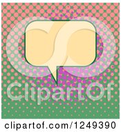 Clipart Of A Retro Speech Balloon Over Dots Royalty Free Illustration by Prawny