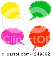 Poster, Art Print Of Colorful Speech Balloons On White