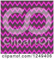 Poster, Art Print Of Background Of Pink Chevrons