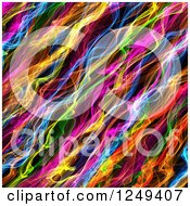 Clipart Of A Background Of Colorful Flames Royalty Free Illustration